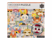 Petit Collage Puzzle zvířátka 100 ks s 3D brýlemi