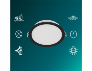 PHILIPS Vestavné svítidlo LED, 12,5 W, 4000 K, O12,5, černé