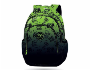 COOLPACK Batoh F162969, černo/zelený, 42x34x20 cm