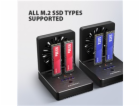 AXAGON ADSA-M2C22, USB-C 20Gbps dokovací stanice pro 2× M...