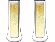 Vialli Design Sada 2 dvoustěnných sklenic na šampaňské Soho 140 ml 8906