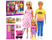 LeanToys Sada příslušenství pro těhotnou panenku Anlily v obchodě s potravinami v supermarketu