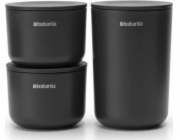 Brabantia ReNew sada 3 nádob tmavě šedá 281303