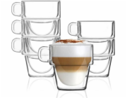 Vialli Design Termosklenice s dvojitou stěnou 6 ks 280ml Senso 27442