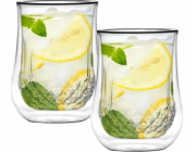 Vialli Design Sada 2 sklenic Diamante s dvojitou stěnou 300 ml 25844