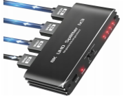 Pawonik ROZDĚLOVAČ HDMI 2.1 1x3 ROZDĚLOVAČ ULTRAHD HDCP 2.3 8K60HZ 4K 120HZ - 3 TV jedna velikost