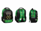 PASO Batoh, černozelený, 28 cm x 15 cm x 38 cm