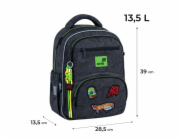 KITE Školní batoh HW26-773M, černý, 28,5x13,5x39 cm