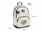 KITE Školní batoh K26-585M-2, bílý, 29x14x40 cm