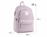 GOPACK Školní batoh GO26-141L-2, růžový, 28x17x43 cm