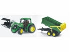 Bruder Traktor John Deere 6920 se lžící a valníkem