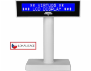 LCD displej Virtuos FL-2026MB 2x20, USB bílý