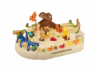 LeanToys Interaktivní manuální arkádová dráha s dinosaury...
