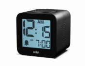 Braun  BC 25 BP schwarz  Quarzwecker mit Sprachausgabe