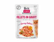 BRIT Care Fillets in Gravy filety s lososem v omáčce – vlhké krmivo pro kočku – 85g