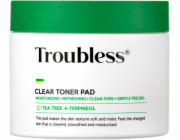 NoName Troubless Clear toner pad tónovací polštářky s peelingovým efektem 60 ks.