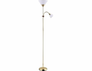 Rabalux Klasická stojací lampa Action 4060, zlatá