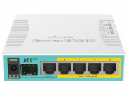 MikroTik RouterBOARD hEX PoE, 800MHz CPU, 128MB RAM, 5xGLAN, USB, PoE 802.3at, USB, SFP,  vč. L4