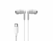 Belkin Rockstar USB-C konektor sluchátka bílá