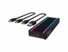 Icy Box IB-1824ML-C31 (schwarz, RGB-Beleuchtung)