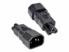 Adaptér IEC C14 na IEC C5 "trojlístek" napětí 230V, 10A