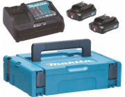 Makita Energy Kit 197658-5  2x BL1021B + DC10SB