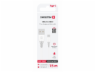 Swissten Datový Kabel Usb / Usb-C Bílý 1,5 M (7Mm)