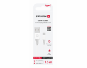 Swissten Datový Kabel Usb / Usb-C Bílý 1,5 M (7Mm)