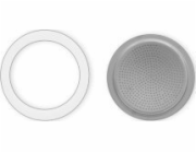 Bialetti Ersatzset 6 Tassen Alu 3 Dichtungen 1 Filter