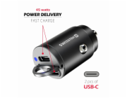 Swissten CL adaptér Power Delivery 2x USB-C 45W nano černý
