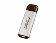 TRANSCEND Externí SSD ESD300S 512GB, External SSD, USB 10Gbps, Type C, stříbrná