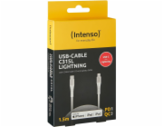 Intenso USB Cable C315L Nylon  1,5m white USB-C / Lightning 60W
