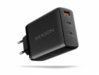 AXAGON ACU-DPQ100, GaN nabíječka do sítě 100W, 3x port (U...