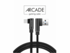 Swissten textilní datový kabel Arcade USB / USB-C 1,2 M /...