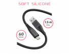 Data kabel SWISSTEN SOFT SILICONE USB/Lightning, 60W, 1,5...
