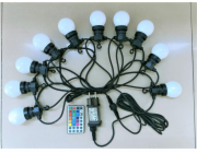 LED girlanda bublina Domoletti BDG50-10-5T, 5 m, 10, rgb
