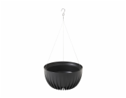 Hrnec LAMELA MIRA 977-04, plast, H 29 cm, černý