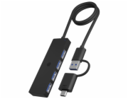 ICY BOX IB-HUB1424-C3 4-Port  USB Type-A Hub