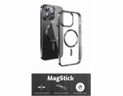 Swissten POUZDRO CLEAR JELLY MagStick METALLIC PRO IPHONE 15 PRO MAX ČERNÉ