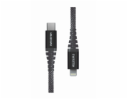 Swissten datový kabel ARAMID REINFORCED - USB-C / lightning 1,5 m antracit