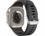 Decoded Decoded Ultra Traction - silikonový řemínek pro Apple Watch 49/45/44/42 mm Gen 1-9 - SE (černý)