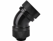 Thermaltake PETG Pacific úhlový konektor 45° 1/4 x 16 mm černý (CL-W096-CA00BL-A)