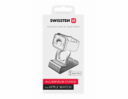 Swissten hliníkový stojánek pro apple watch stříbrný