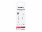 Swissten audio adaptér - textile lightning (samec) / 3,5m...