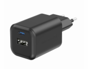 Swissten síťový adaptér gan 1x usb-c 45w pd + 1x usb-a 18w qc černý