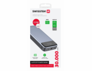 Swissten powerbanka notebook 30000 mAh, šedá