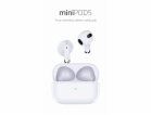 Swissten bluetooth tws sluchátka minipods bílá