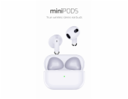 Swissten bluetooth tws sluchátka minipods bílá