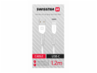 Swissten datový kabel usb/usb-c bílý 1,2m