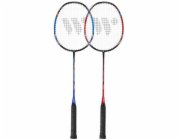 WISH FUSIONTEC 777K SADA BADMINTONOVÝCH RAKEET LIME+RED+SHUTTLES 3 DÍLNÁ WISH universal